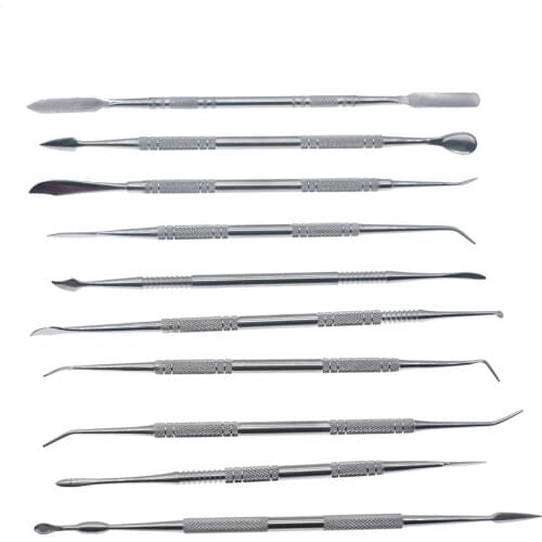 Top Stainless Steel Sculpture clay tools wax Sludge Knife Pottery Ceramic Carving Modeling Polymer Clay Tools klei gereedschap