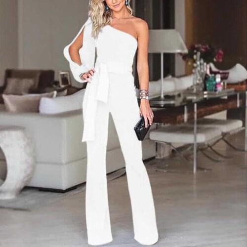 Hot Fashionable Womens Jumpsuit Romper Bodysuit Office Lady Party Ladies Long Regular Trousers Pants hot