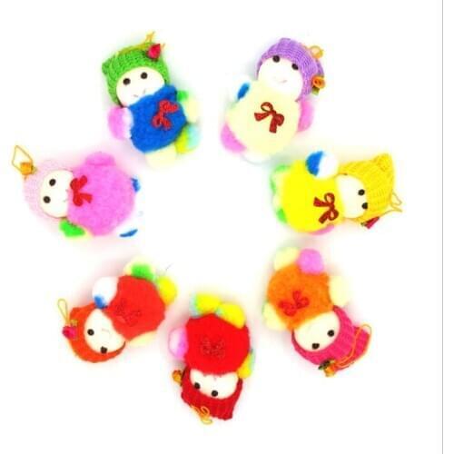 8*6cm Colorful doll Christmas snowman The Christmas tree to hang Christmas decorations gifts Christmas dolls little size CS016