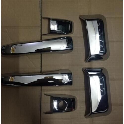 For Jeep Compass Chrome Door Handle Cover Trim Molding Catch Overlay Garnish 2007 2008 2009 2010 2011 2012 2013 2014 2015 2016