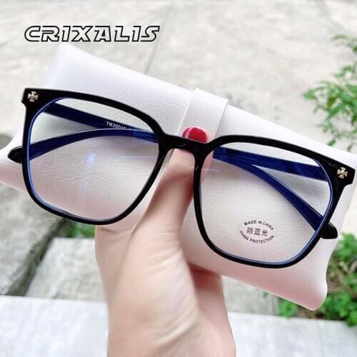 Fashion Anti Blue Light Blocking Glasses Women 2021 Square Fake Spectacle Optical Frame Men Computer Eyeglasses Female UV400