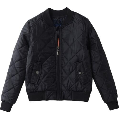 Boys Solid Jacket Autumn Windproof Coats Casual Winter Outerwear with Zipper and Pocket Children Waterproof Outdoor Clothes Tops