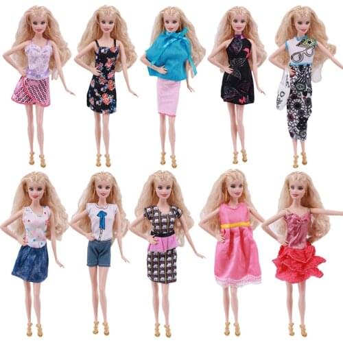 Original Barbies Doll Brand Beautiful Dress Fashionable Girl Doll Dress Kids Toys Birthday Gift