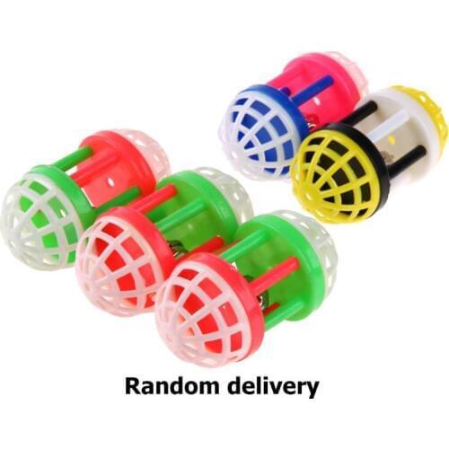 Plastic Pet Cat Toy Funny Six-Column Bell Ball Toys for Cat Kitten Playing Mouse Training Teaser Cat Products