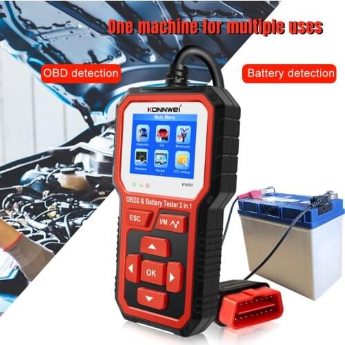 OBD2 Scanner Professional All Cars OBD2 Car Diagnostic Scanner 6V 12V Motorcycle Car Battery Tester