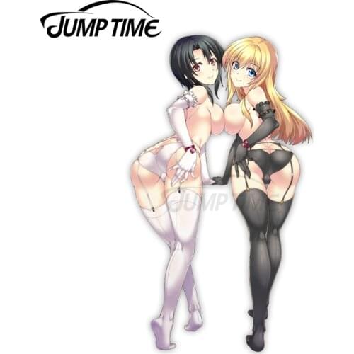 Jump Time 13 x8cm For Kantai Collection Atago Takao Car Stickers Personality Cartoon Decal Refrigerator Motorcycle RV Decoration