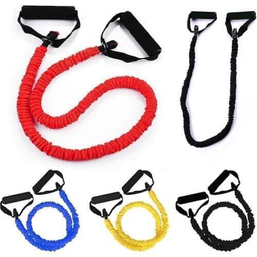 1Pc 120cm Resistance Band Elastic Tube Yoga Pull Rope Fitness Rope Rubber Bands Home Fitness Strength Training Cord Equipment