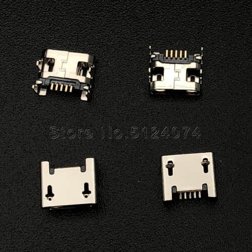 20pcs Mirco USB Female socket 5p 5pin 4-foot copper extended computer/ipad/mobile phone charging interface tail plug Android V8