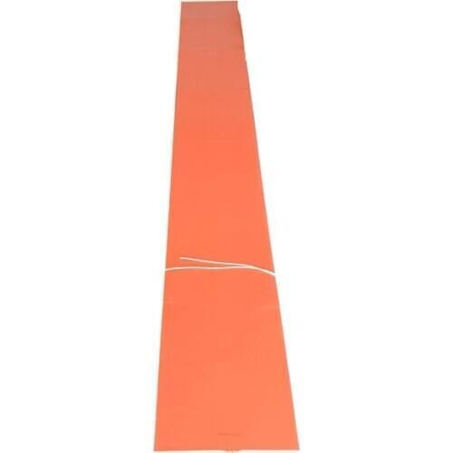 240v 2500w 250*2800*1.5mm Silicone Rubber Strip Heater Band 1000mm lead wire come out from middle of 250mm side