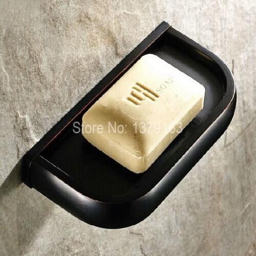 Bathroom Accessory Black Oil Rubbed Brass Wall Mounted Bathroom Soap Dish Holder aba194