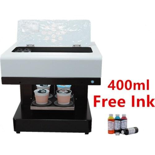 Automatic 4 Cup Coffee Selfie Printer Inkjet Printing For Macaron Chocolate Bread Cookies Candy Floss Cocktail High Quality