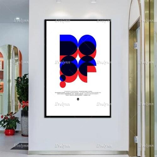 Dope Digital Color Hip Hop Helvetica Bauhaus Audio Love Graphic Industrial Vintage Midcentury Modern Home Decor Poster Print