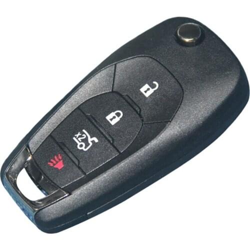 CN014040 4 Button Chevrolet Cruze Remote Flip Key 434Mhz PCF7961E Chip Aftermarket Shell With Original PCB Stock With Logo