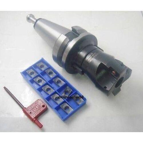 New M16 BT40 FMB22 45L+BAP400R 50-22-4T 4Flute Face Milling Cutter+10pcs APMT1604 inserts CNC milling