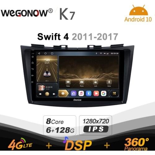 K7 Ownice 2 Din Android 10.0 Car Multimedia radio for Suzuki Swift 4 2011 2015 2016 2017 With 8 Core A75*2+A55*6 SPDIF 6G 128G