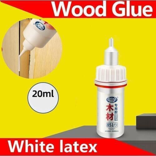 Wood Glue Special Glue for Wood White Latex Wood Glue Adhesive Universal Quick-drying Woodworking Glue, Strong Wood Glue 20ml