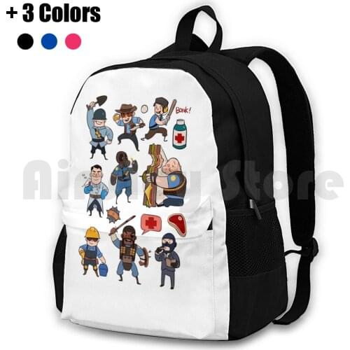 Team Fortress 2 / Sd All Class Outdoor Hiking Backpack Waterproof Camping Travel Tf2 Team Fortress 2 Team Fortrss 2 Tf2 Cute
