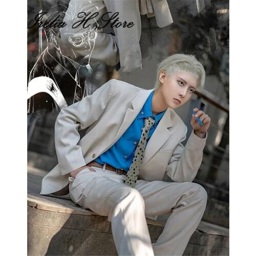 Anime Jujutsu Kaisen Cosplays Nanami Kento Cosplay Costume Suit Can daily dress