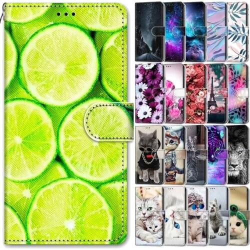 Leather Wallet Case For Huawei Honor 8A Prime Flip Cover Funda For Honor8A 2020 Play8A 8APro Painted Animal Case Phone Bags