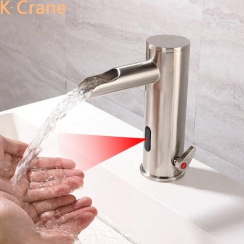 Basin Sink Infrared Motion Sensor Faucet Bathroom Washbasin Touchless Tap Hot Cold Mixer Smart Automatic Tap Intelligent Kraan