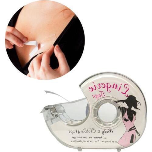 3 Meters Double Sided Body Tape Self-Adhesive Bra Clothes Dress Shirt Secret Lingerie Sticky With Dispenser Safe Accessories