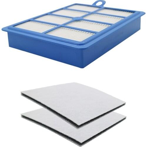 H12 H13 Reusable Hepa Filter + 2PCS Motor cotton filter for Philips Electrolux AEG EFH12W AEF12W FC8031 EL012W FC9080 FC9088