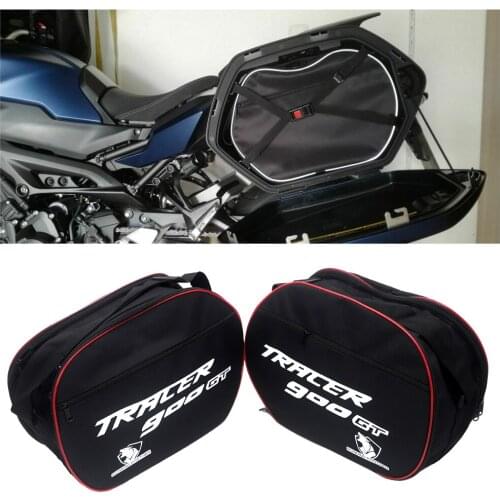 Motorcycle Luggage Bags Black Expandable Inner Bags PANNIER LINER BAGS For YAMAHA TRACER 900GT TRACER 900GT CITY 2018 2019