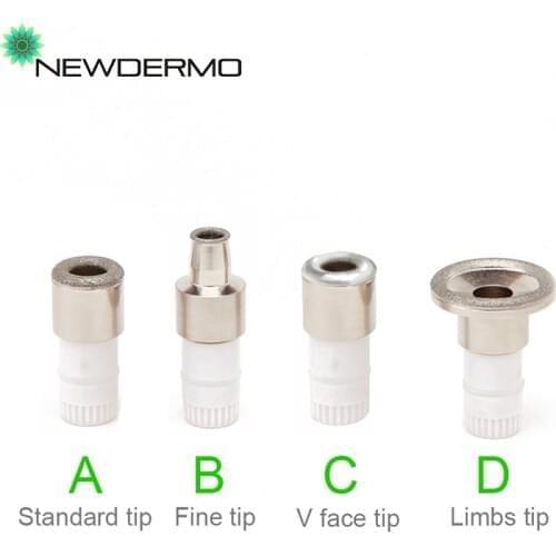 NEWDERMO Microdermabrasion Tips For Diamond Dermabrasion Face-lifting Peeling SPA Exfoliate Skin Rejuvenation Beauty Machine