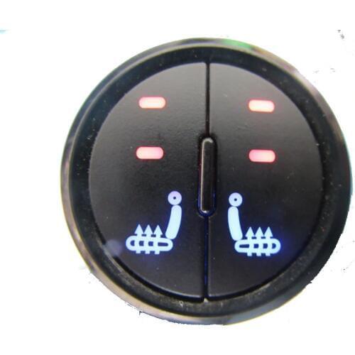 Heater for car carbon fiber heated pad +Round switch warm cushion for any car styling cover 12V seat interior fan heating 2seats
