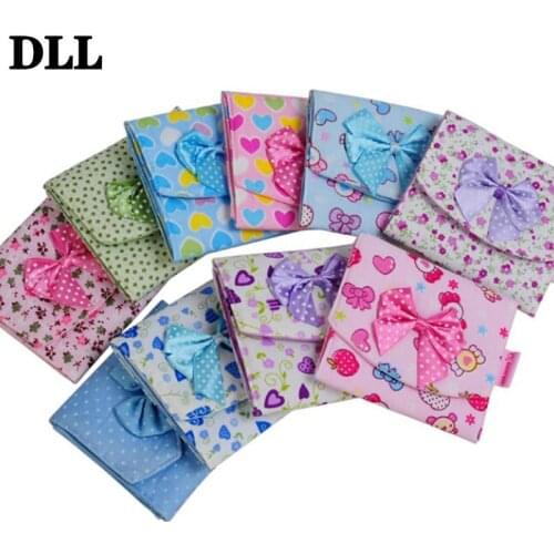 10.5*10.5cm Napkins Pads Carrying Easy Bag Girl/Women Napkins Organizer Small Articles Gather Pouch Case Bag