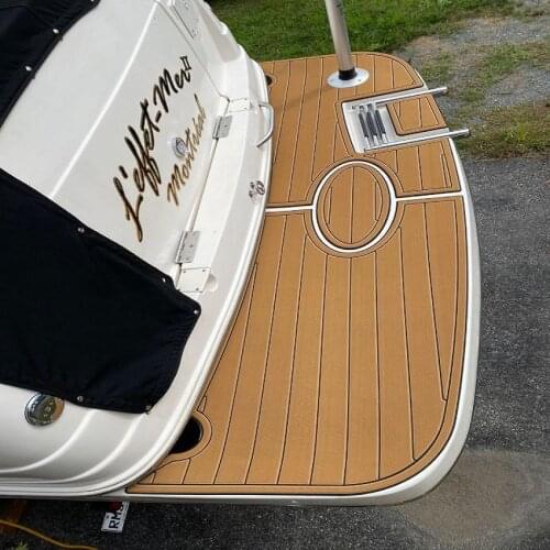2004 Rinker 250 Fiesta Vee Swim Platform Boat EVA Faux Teak Deck Floor Pad