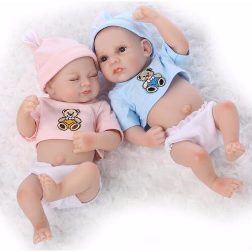 26cm Real Touch Full Silicone Reborn Baby Doll Toy Lifelike High-Quality sleeping limited Bathe Toy BEBE reborns bonecas doll