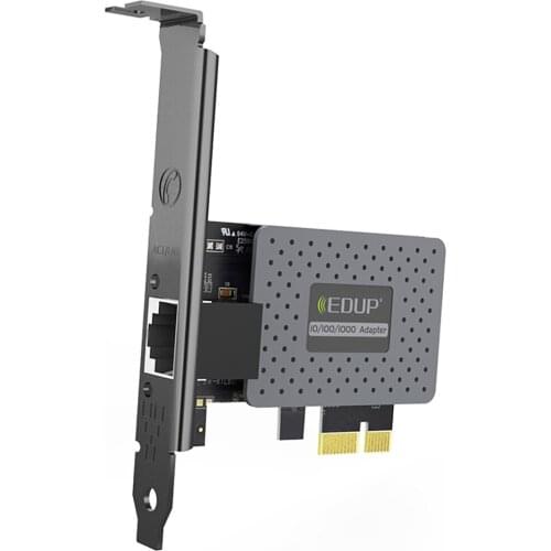 Ethernet Gigabit LAN Adapter Protective Cover 10/100/1000Mbps Network Card PCI-E RJ45 Converter Wake On Function for Computer