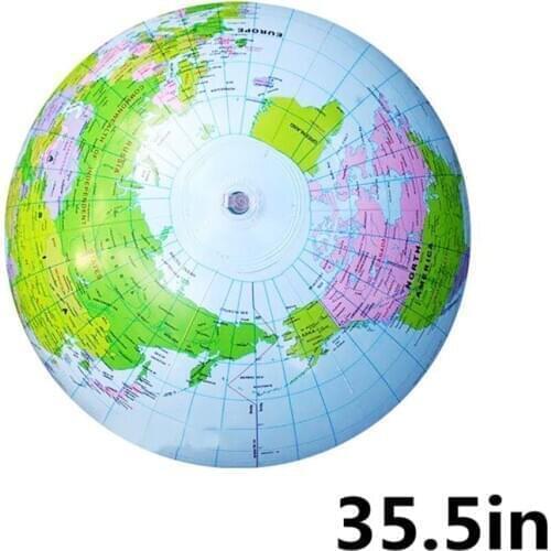 Jumbo Inflatable Globe 90CM Early Educational Inflatable Earth World Geography BX0D