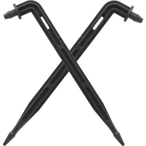 3mm Curved Drop Arrow Dripper Garden Micro Drip Irrigation Emitter 3/5mm Hose Interface Elbow Bend Drip Arrows 200 Pcs