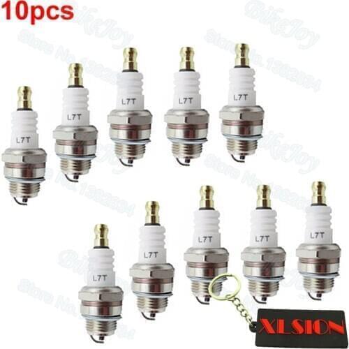 10pcs/pack L7T Ignition Spark Plug For 47cc 49cc 2 Stroke ATV Quad Go Kart Tricycle Dirt Pocket Mini Moto Bike Motorcycle