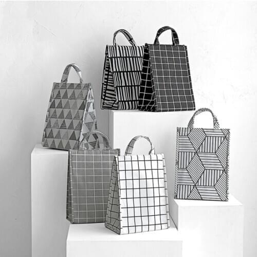 Japanese Large-Capacity Lunch Bag Waterproof Warm Cold Pack New Aluminum Foil Insulation Bag Portable Bento Bag