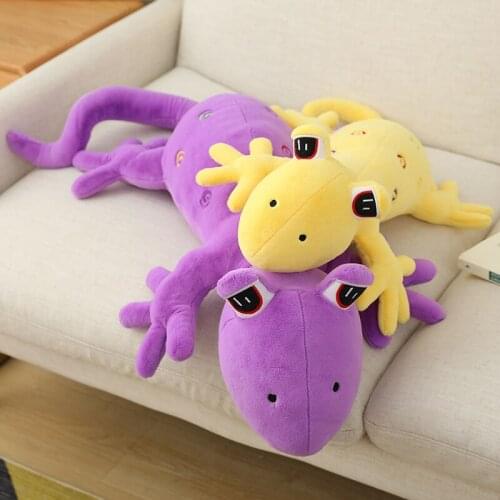 Lizard Soft Plush Toys For Girls Kawaii Gecko Stuffed Animals Pillow Car Decor Sleeping Cushion Valentines Gifts For Kids Boys