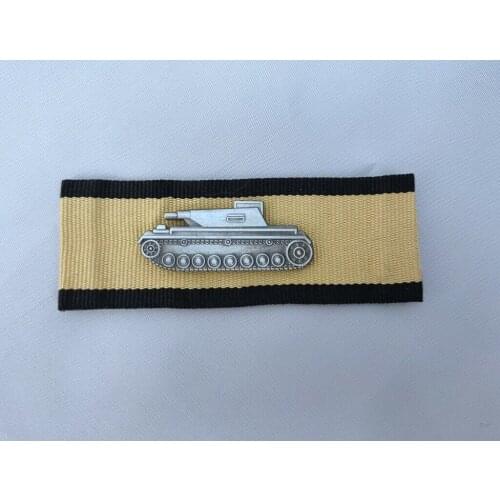 WWII GERMAN TANK DESTRUCTION BADGE SLEEVE AWARD-1ST CLASS, GOLD