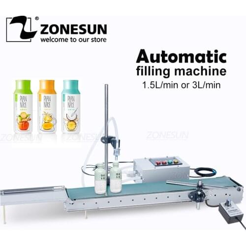 ZONESUN CNC Automatic Filling Machine Liquid Filler High Precision High Temperature Heat Resistance Perfume Water Bottle Oil