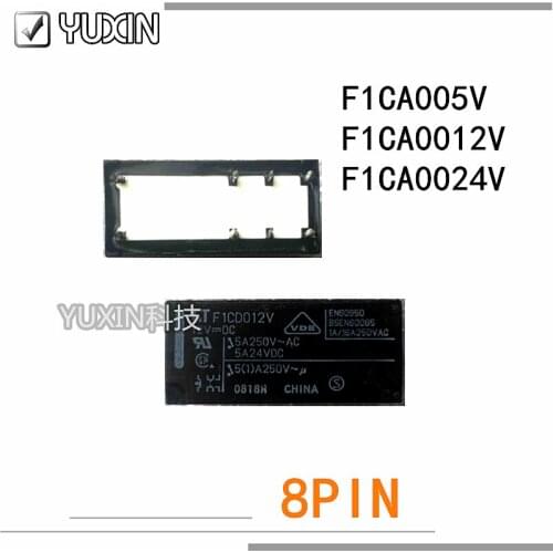 10PCS/LOT 100%New Original Relay F1CD012V F1CD024V F1CD005 V 8PINS 5A 5VDC 12VDC 24VDC