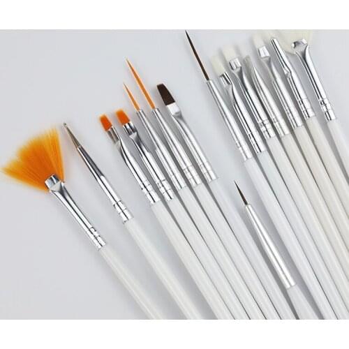 15pcs/lot Nail Art Brush Pen Drawing painting tools nail brush set nail acrylic accessories manicure