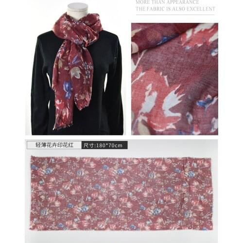 2021 Fashion Newest Floral Printed Pattern Cotton Scarf Shawls Wraps Hijabs 10pcs/lot