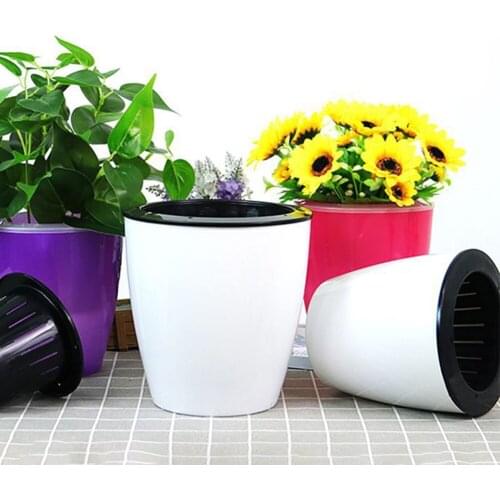 Automatic Pot Water Absorbing Succulent Hydroponic Tray Container Succulent Plant Bonsai Plastic Tray for Decor