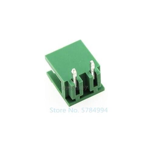 Free shipping 100PCS 2EDG5.08MM terminal block 2EDGR-5.08-2P male and female plug-in connector / curved needle L type 2PIN