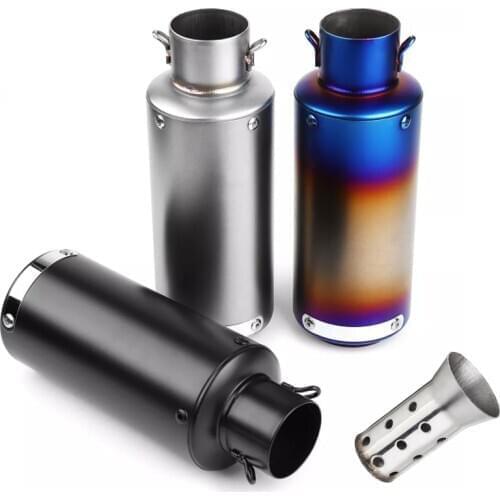 Free shipping 51mm/60mm inlet motorcycle pipe escape exhaust sc Muffler for gp-project with DB killer universal pitbike vespa