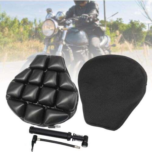 Air cushion motorcycle seat cover suitable for Yamaha Suzuki Kawasaki universal sunscreen seat cover shock absorption 3D inflata
