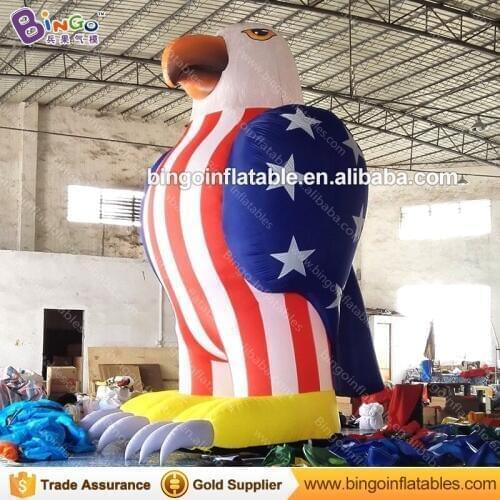 Customized 6 meters tall large inflatable eagle / American type big inflatable eagle / inflatable hawk for decoration toys