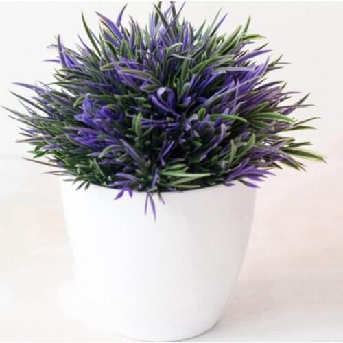 Artificial Pot Plant Simulation Grass Leaf Fake Houseplant Fake Decor Tabletop