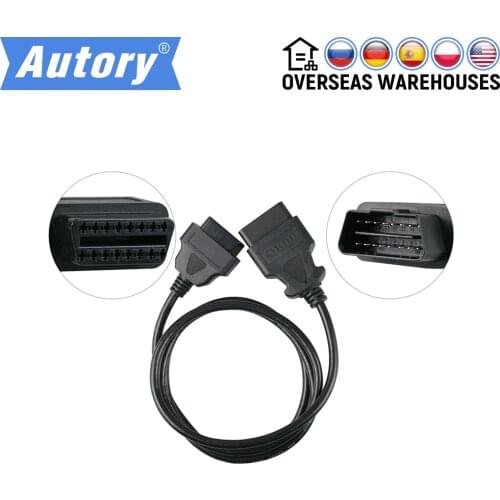 Launch x431 OBD2 Extension Cable 30CM 1.5 5 10 M 1 TO 3 16PIN OBDII Car Diagnostic Cable Connector For IDIAG GOLO Easydiag